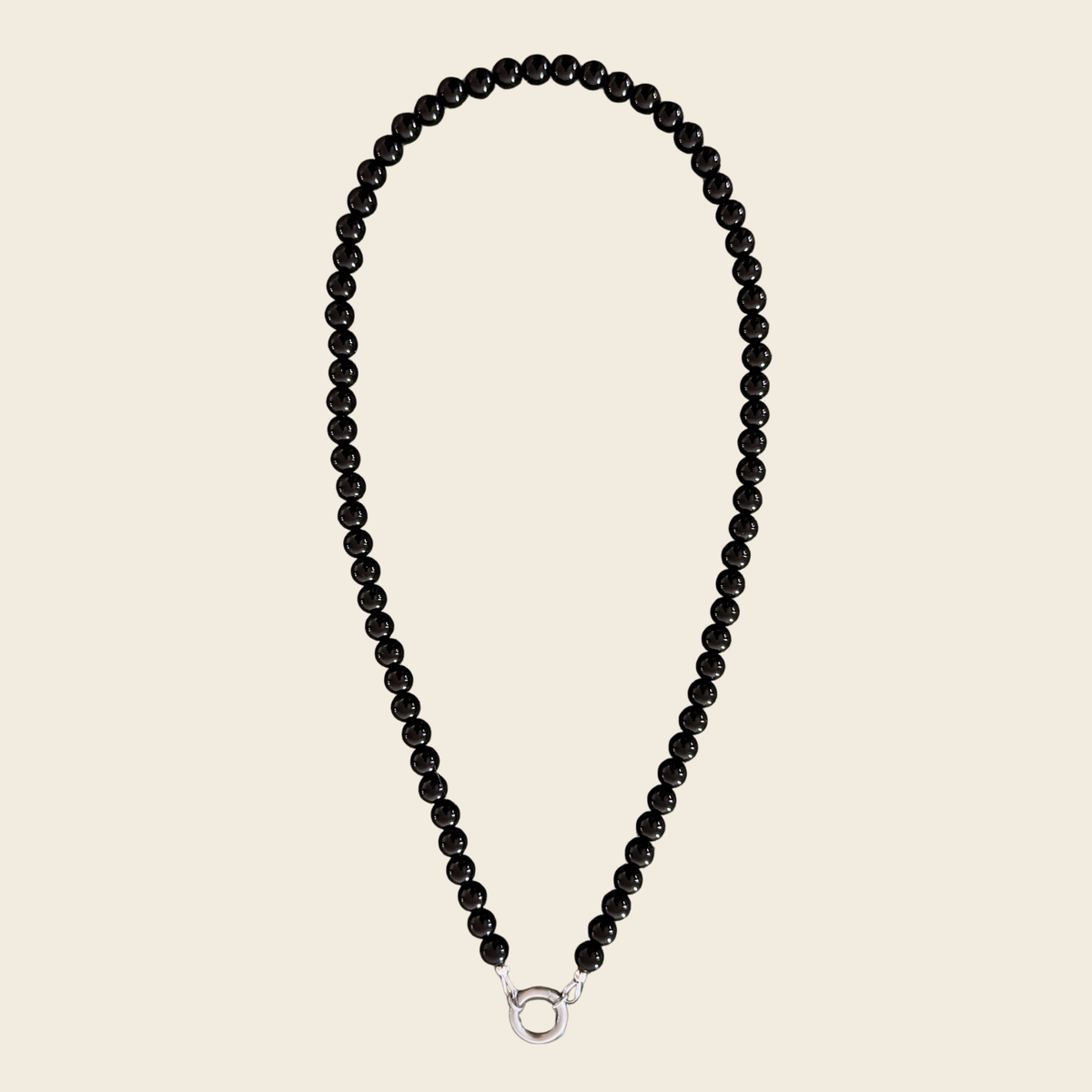 Black Onyx Beaded Necklace (Pre-Order)