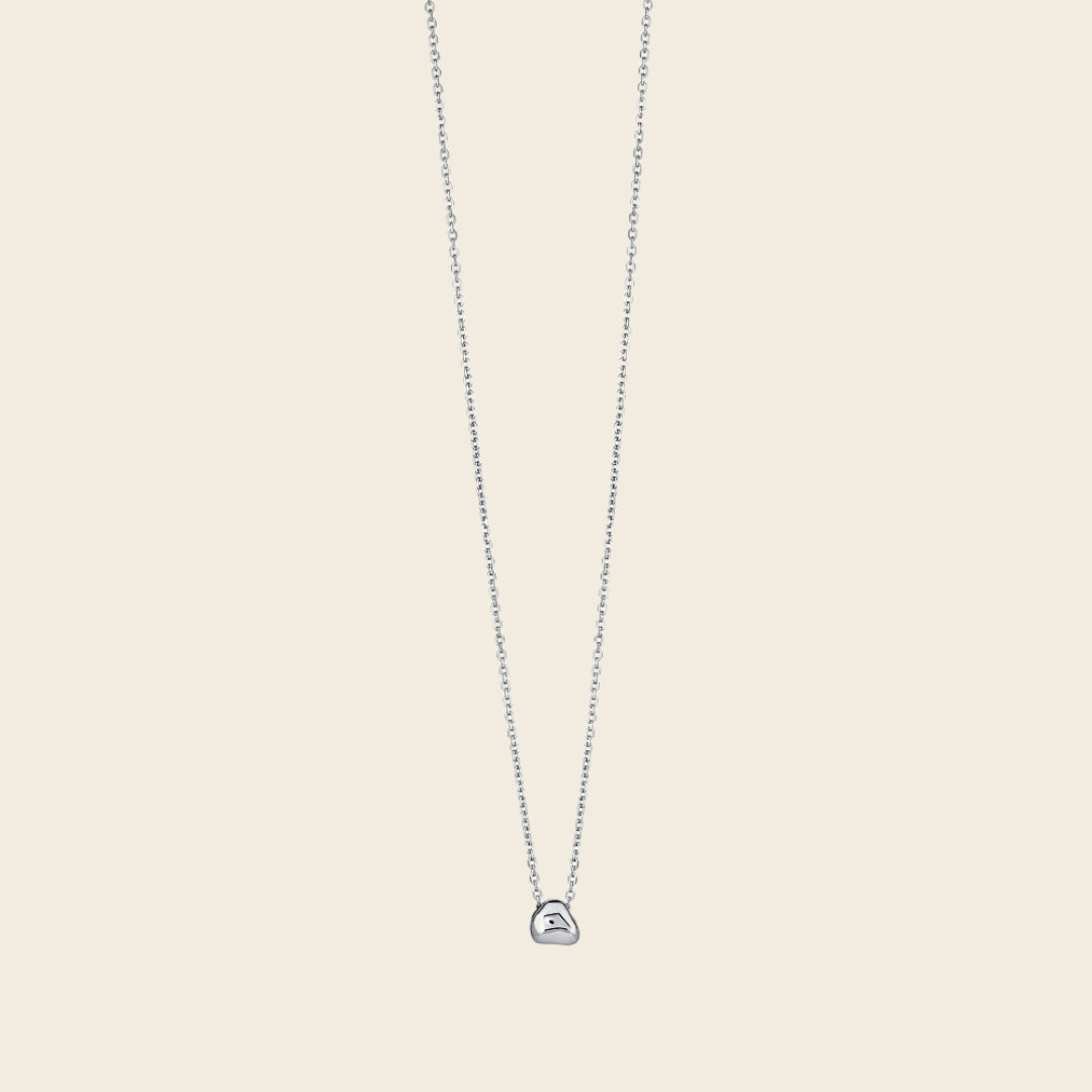 Solid Pond Dainty Chain Necklace Silver