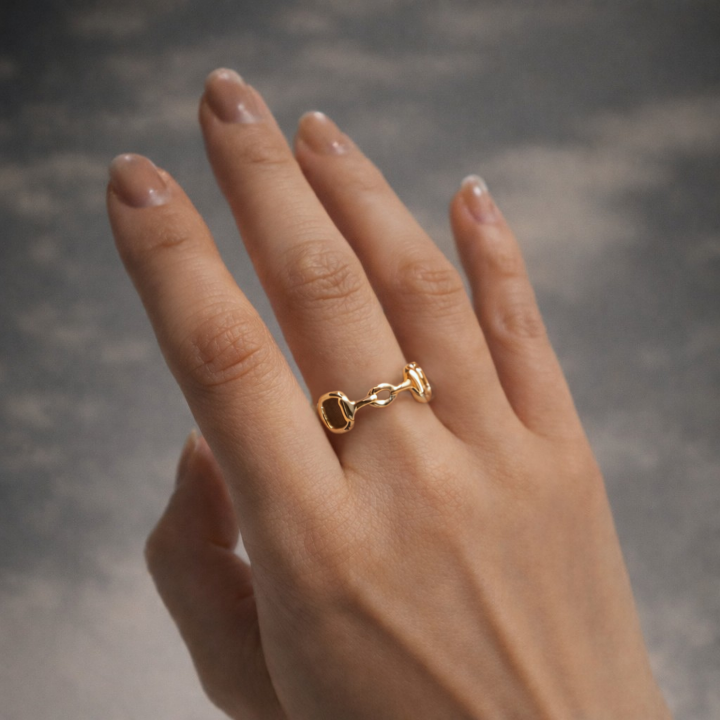 Pourquoi Horsebit Ring Gold (Pre-Order)