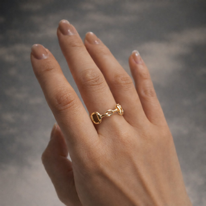 Pourquoi Horsebit Ring Gold (Pre-Order)