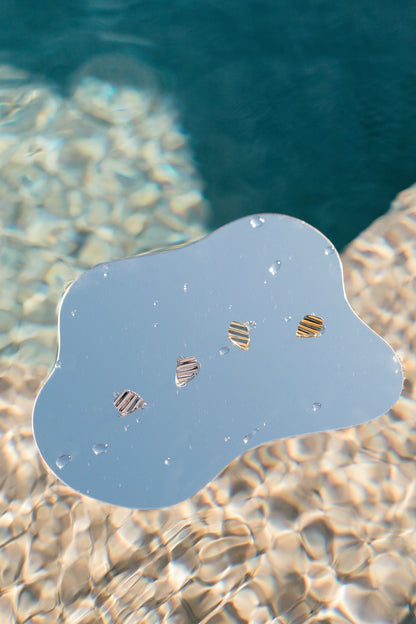 Ripple Studs Silver