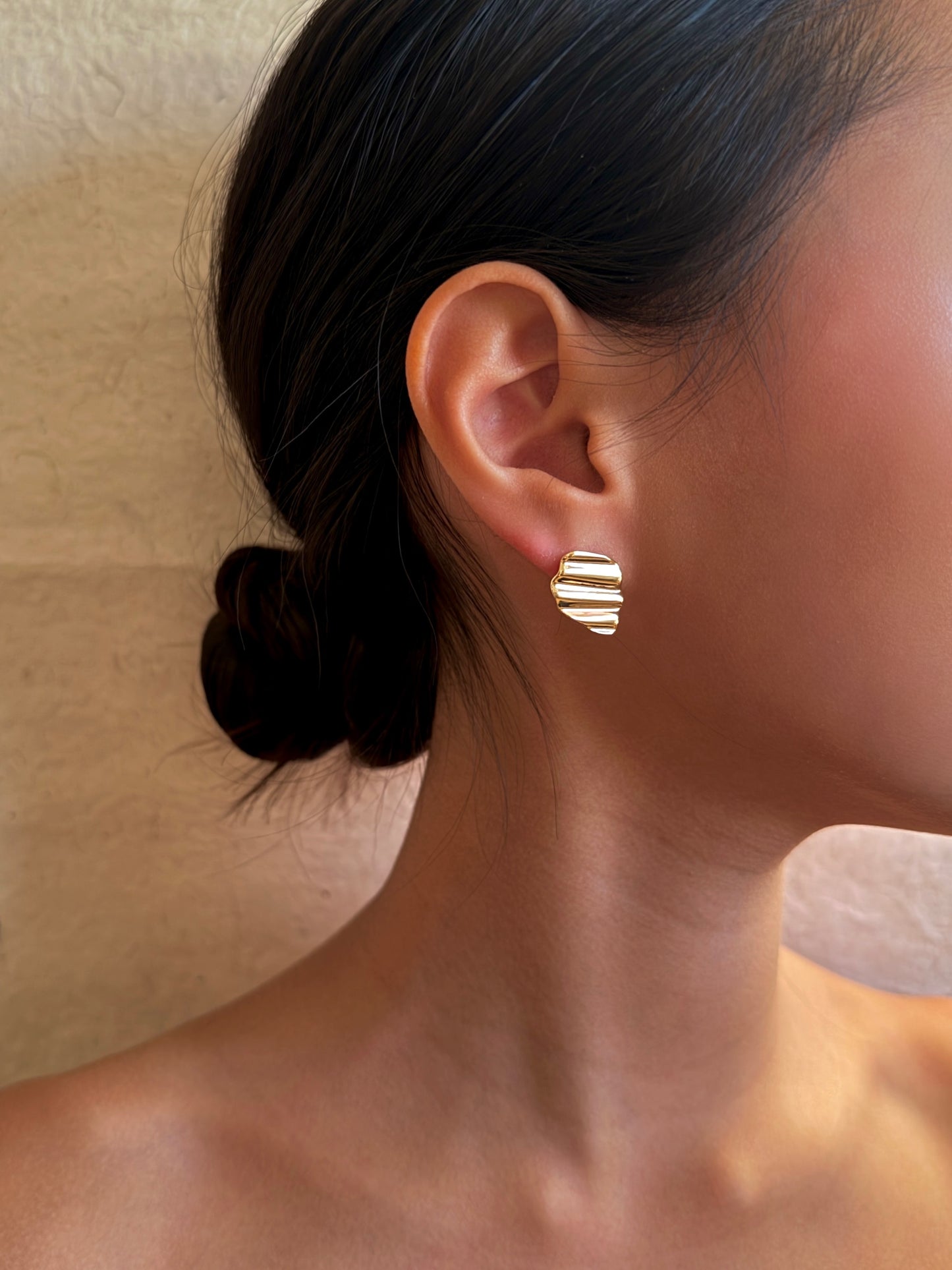 Ripple Studs Silver