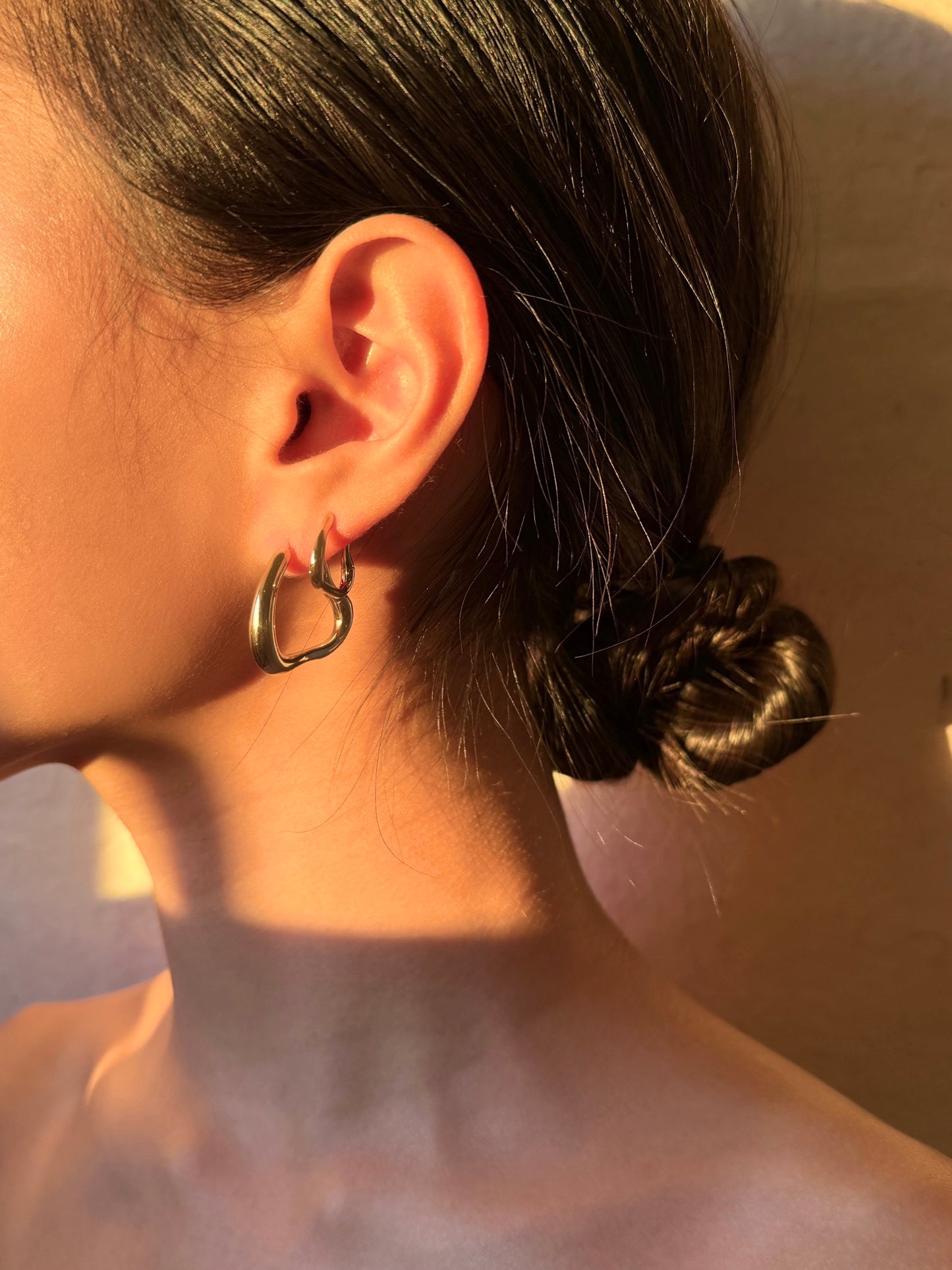 Pond Petite Hoops Silver