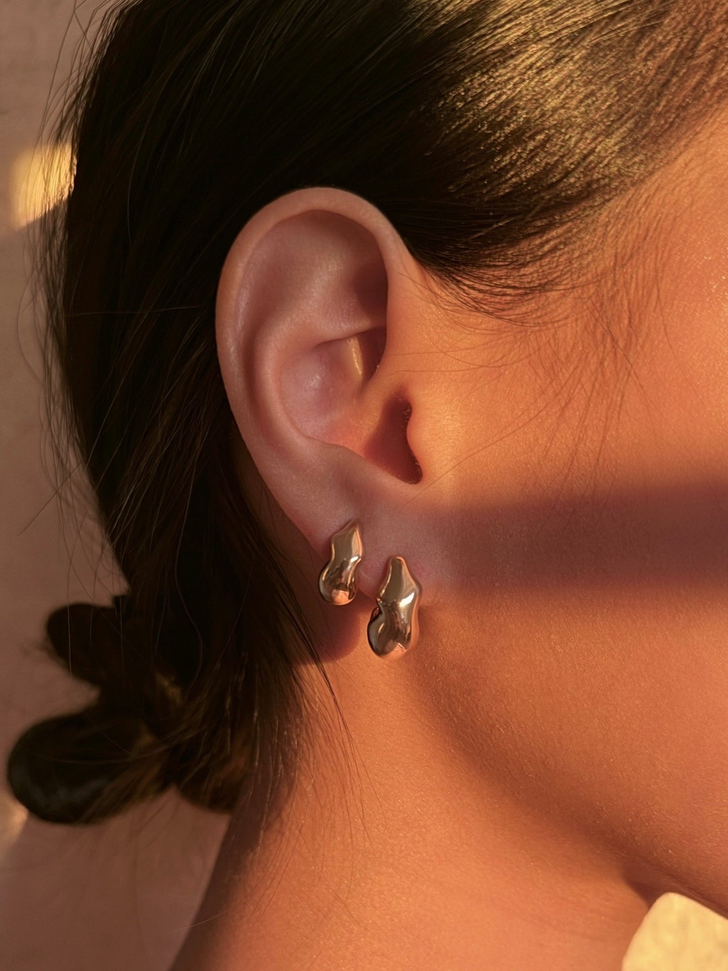 Cloud Grande Hoops Gold