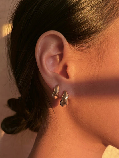 Cloud Grande Hoops Gold