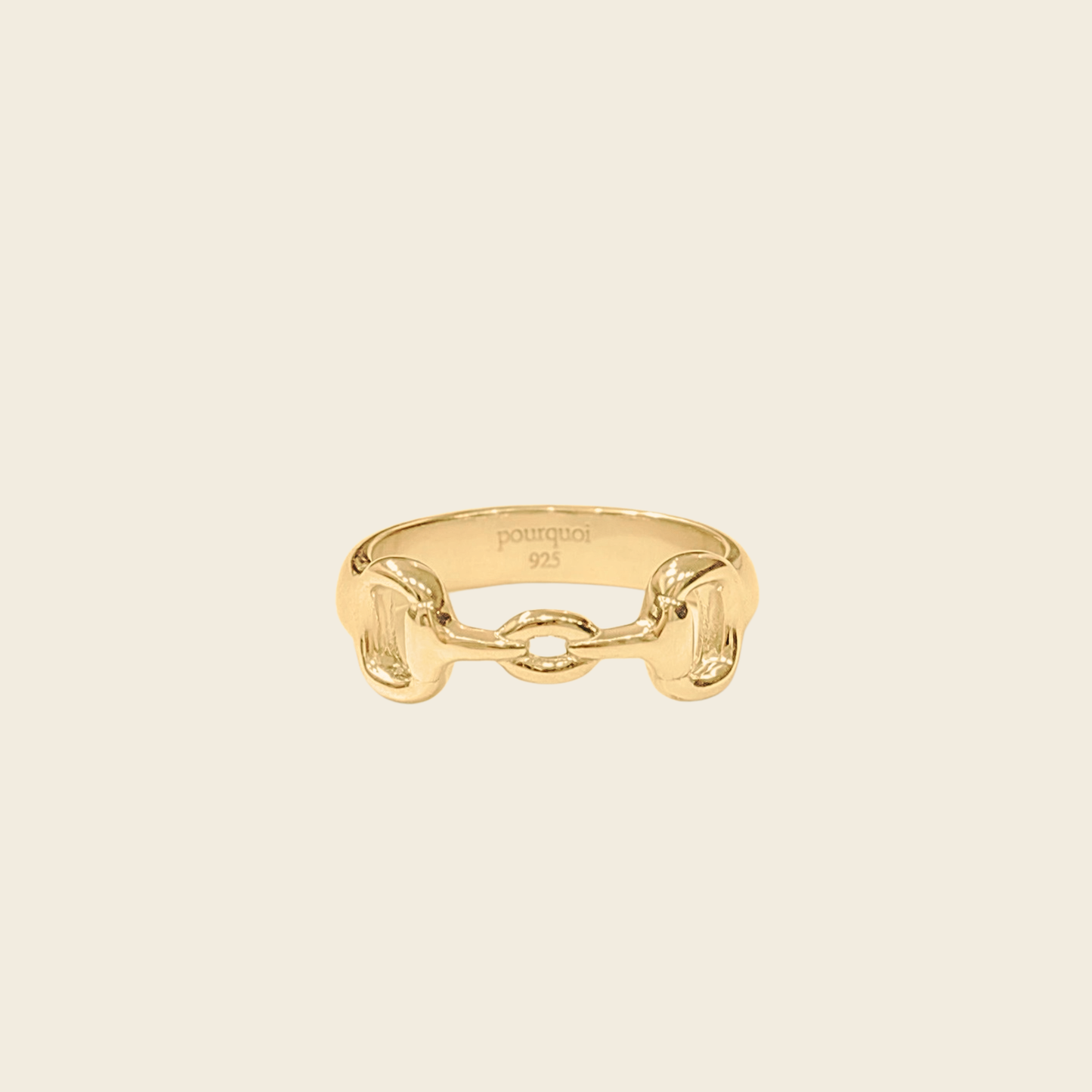 Pourquoi Horsebit Ring Gold (Pre-Order)