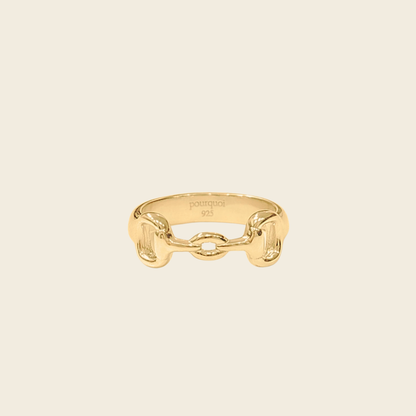 Pourquoi Horsebit Ring Gold (Pre-Order)