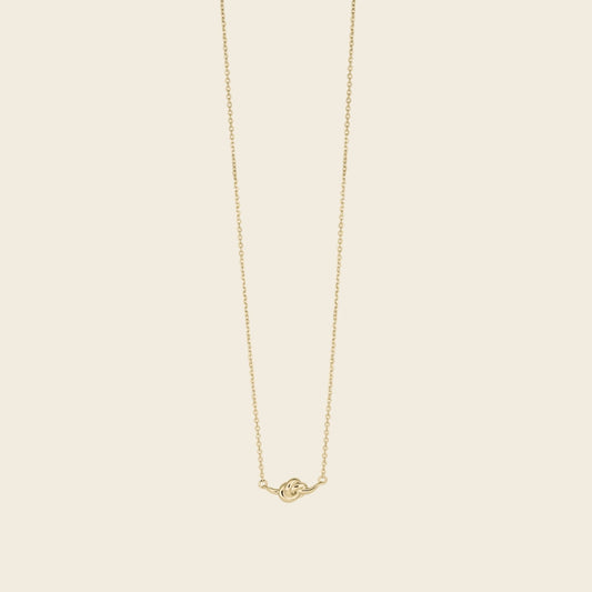 Knot Dainty Chain Necklace Gold