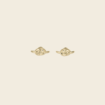 Knot Petite Studs Gold