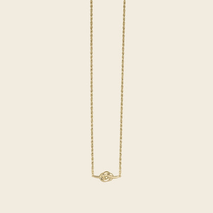 Knot Bold Necklace Gold (Rope Chain)