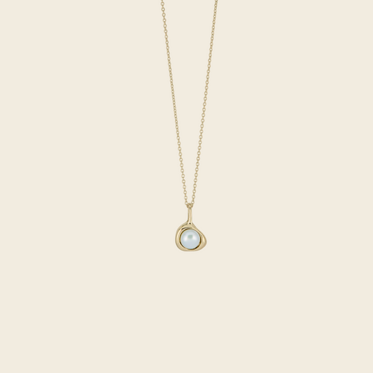 Nest Pearl Necklace Gold