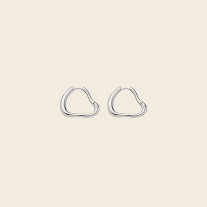 Pond Petite Hoops Silver